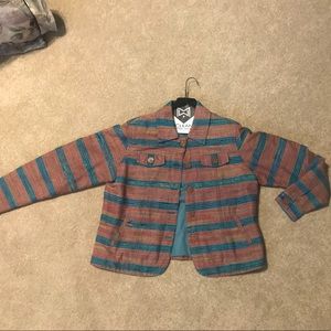 Striped blazer multicolor